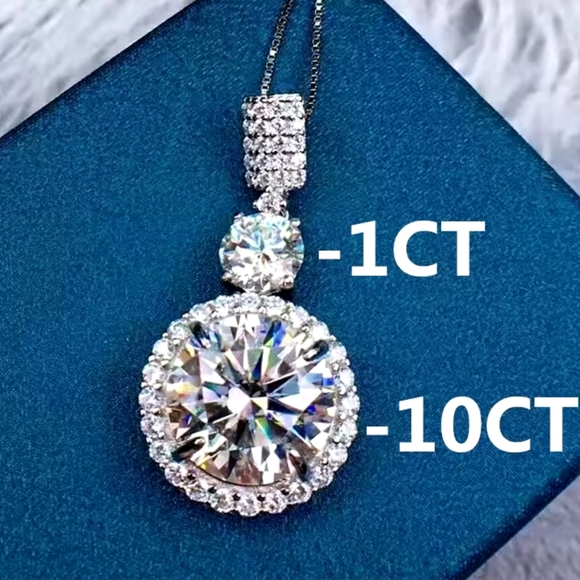 18k gold 11ct diamond necklace - Picture 6 of 11